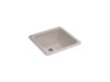 KOHLER K-6587 Iron/Tones 21" top-/undermount single-bowl bar sink, truffle