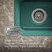 KOHLER K-6589-U Northland 15" undermount single-bowl bar sink, teal - view 3