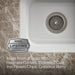 KOHLER K-6589-U Northland 15" undermount single-bowl bar sink, white - view 3