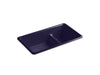 KOHLER K-6625 Iron/Tones Smart Divide 33" top-/undermount double-bowl kitchen sink, indigo blue