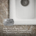 KOHLER K-6625 Iron/Tones Smart Divide 33" top-/undermount double-bowl kitchen sink, white - view 2