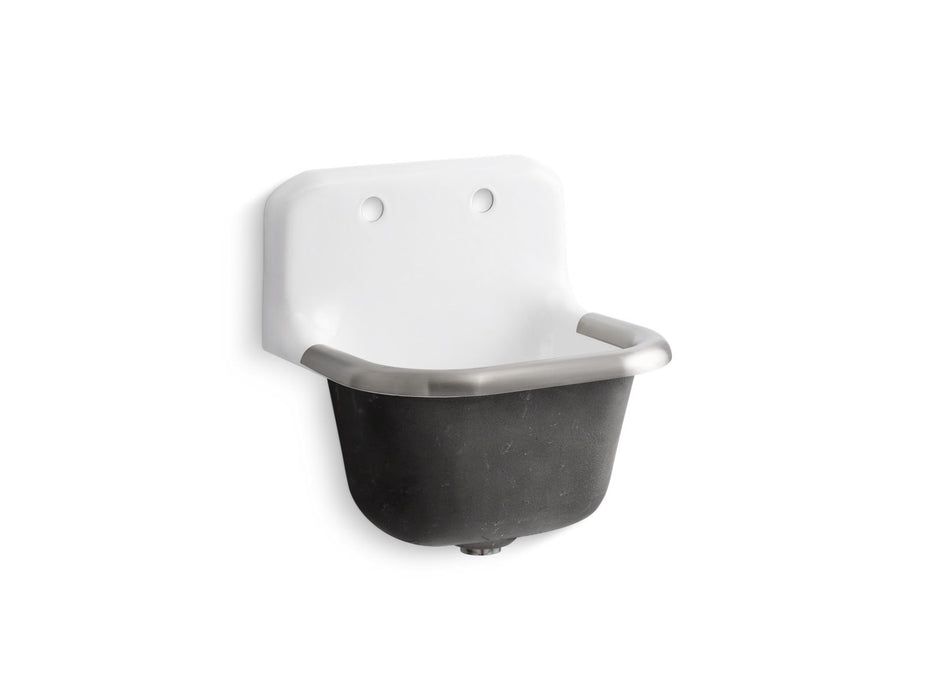 KOHLER K-6714-0 K-6714 Bannon 22-1/4" Wall-mount Service Sink, white
