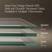 KOHLER K-701695-L Composed Sliding shower door, 78" H x 44-1/8 - 47-7/8" W, with 3/8" thick Crystal Clear glass, anodized...
