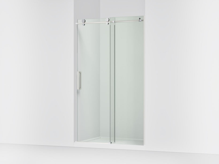 KOHLER K-701695-L Composed Sliding shower door, 78" H x 44-1/8 - 47-7/8" W, with 3/8" thick Crystal Clear glass, bright...
