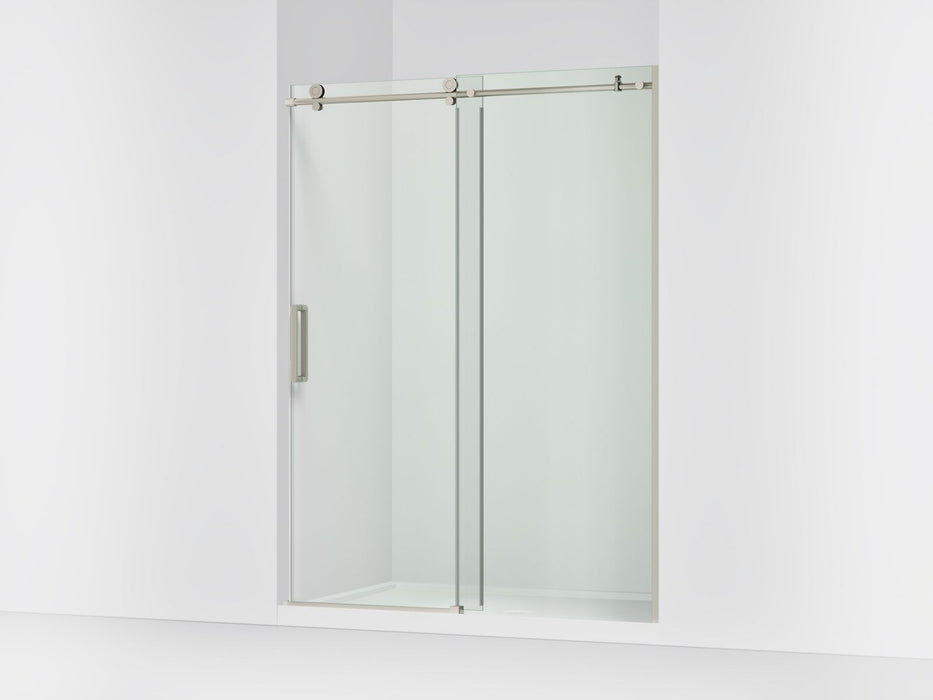 KOHLER K-701696-L Composed Sliding shower door, 78" H x 56-1/8 - 59-7/8" W, with 3/8" thick Crystal Clear glass, anodized...
