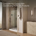 KOHLER K-701726-10L Artifacts 80-7/8" H sliding shower door with 3/8"-thick glass, vibrant brushed nickel - view 5