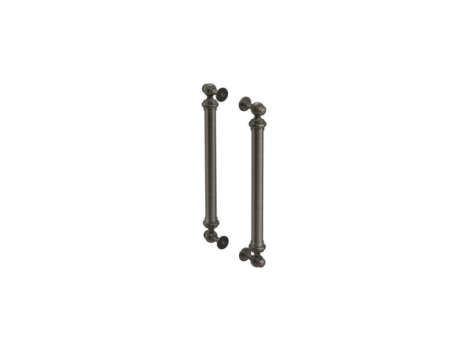 KOHLER K-701728 Artifacts 16-7/16" back-to-back shower door handles, oil rubbed bronze