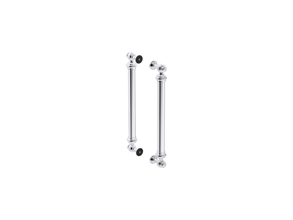 KOHLER K-701728 Artifacts 16-7/16" back-to-back shower door handles, polished chrome