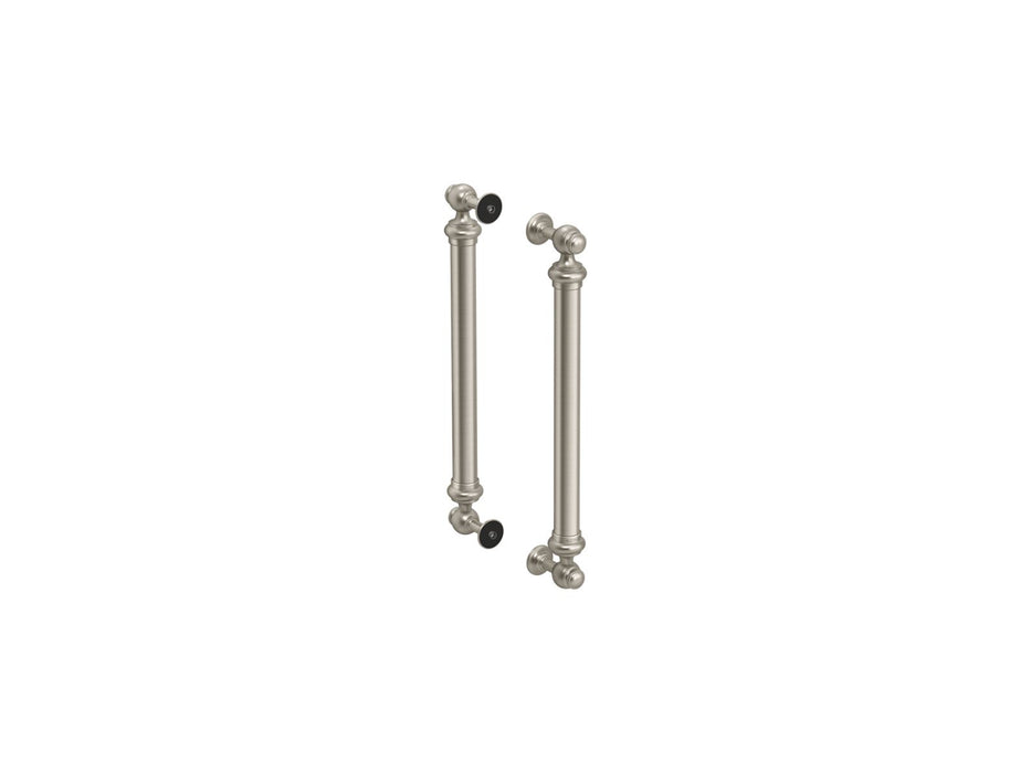 KOHLER K-701728 Artifacts 16-7/16" back-to-back shower door handles, vibrant brushed nickel