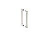 KOHLER K-701728 Artifacts 16-7/16" back-to-back shower door handles, vibrant polished nickel