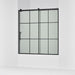 KOHLER K-702253-10G80 Rely 62-1/2" H sliding bath door with 3/8"-thick glass, matte black