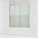 KOHLER K-702253-10G81 Rely 62-1/2" H sliding bath door with 3/8"-thick glass, anodized brushed nickel