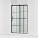 KOHLER K-702254-10G79 Rely 77" H sliding shower door with 3/8"-thick glass, matte black