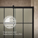 KOHLER K-702254-10G80 Rely 77" H sliding shower door with 3/8"-thick glass, matte black - view 5