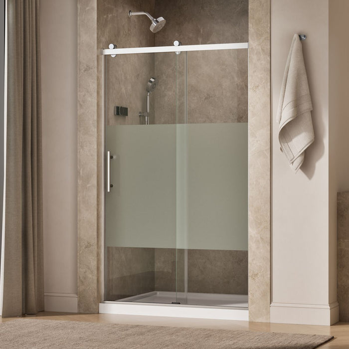 KOHLER K-702254-10G81 Rely 77" H sliding shower door with 3/8"-thick glass, bright polished silver - view 5