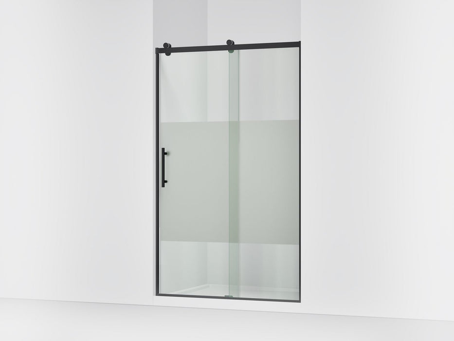 KOHLER K-702254-10G81 Rely 77" H sliding shower door with 3/8"-thick glass, matte black
