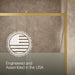 KOHLER K-702254-10G81 Rely 77" H sliding shower door with 3/8"-thick glass, vibrant brushed moderne brass - view 5