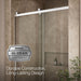 KOHLER K-702254-10L Rely 77" H sliding shower door with 3/8"-thick glass, bright polished silver - view 5