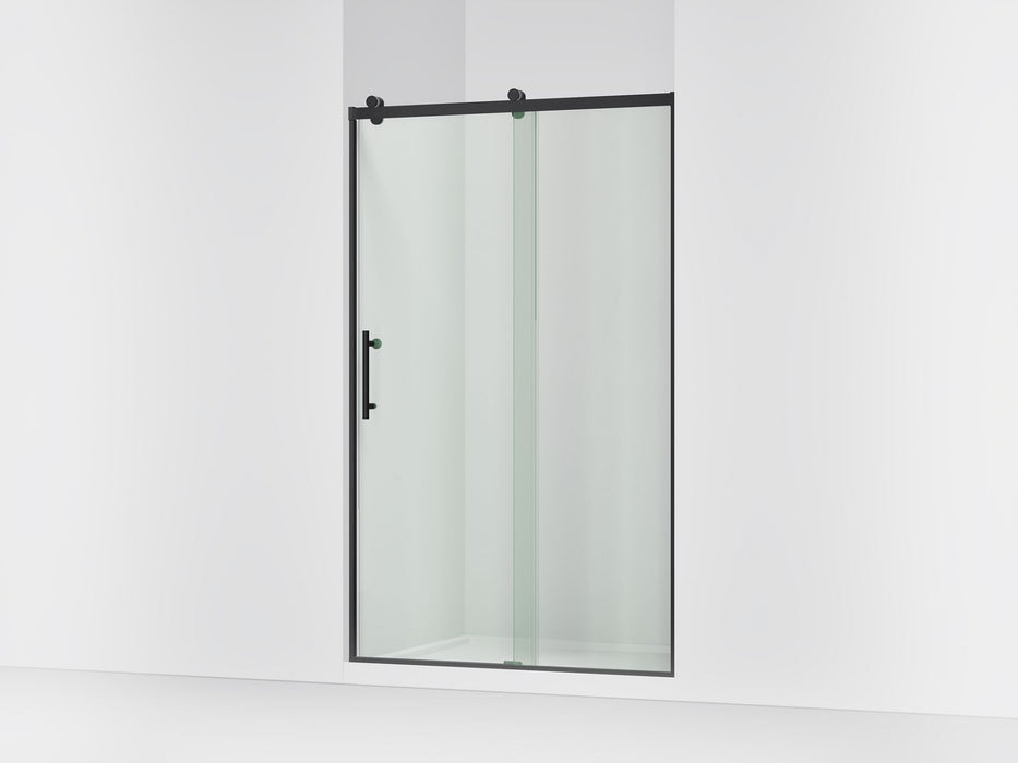 KOHLER K-702254-10L Rely 77" H sliding shower door with 3/8"-thick glass, matte black