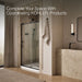 KOHLER K-702254-10L Rely 77" H sliding shower door with 3/8"-thick glass, matte black - view 5