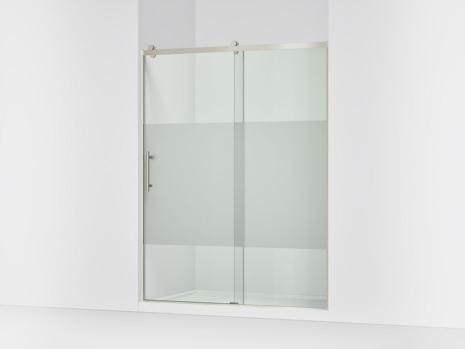 KOHLER K-702256-10G81 Rely 77" H sliding shower door with 3/8"-thick glass, anodized brushed nickel
