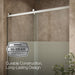 KOHLER K-702256-10G81 Rely 77" H sliding shower door with 3/8"-thick glass, anodized brushed nickel - view 5
