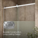 KOHLER K-702256-10G81 Rely 77" H sliding shower door with 3/8"-thick glass, bright polished silver - view 5