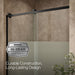 KOHLER K-702256-10G81 Rely 77" H sliding shower door with 3/8"-thick glass, matte black - view 5