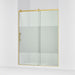 KOHLER K-702256-10G81 Rely 77" H sliding shower door with 3/8"-thick glass, vibrant brushed moderne brass