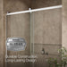 KOHLER K-702256-10L Rely 77" H sliding shower door with 3/8"-thick glass, bright polished silver - view 5