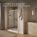 KOHLER K-702256-10L Rely 77" H sliding shower door with 3/8"-thick glass, vibrant brushed moderne brass - view 5