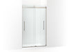 KOHLER K-702421-L Levity Plus Frameless sliding shower door, 77-9/16" H x 44-5/8 - 47-5/8" W, with 5/16"-thick Crystal...
