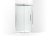 KOHLER K-702421-L Levity Plus Frameless sliding shower door, 77-9/16" H x 44-5/8 - 47-5/8" W, with 5/16"-thick Crystal...