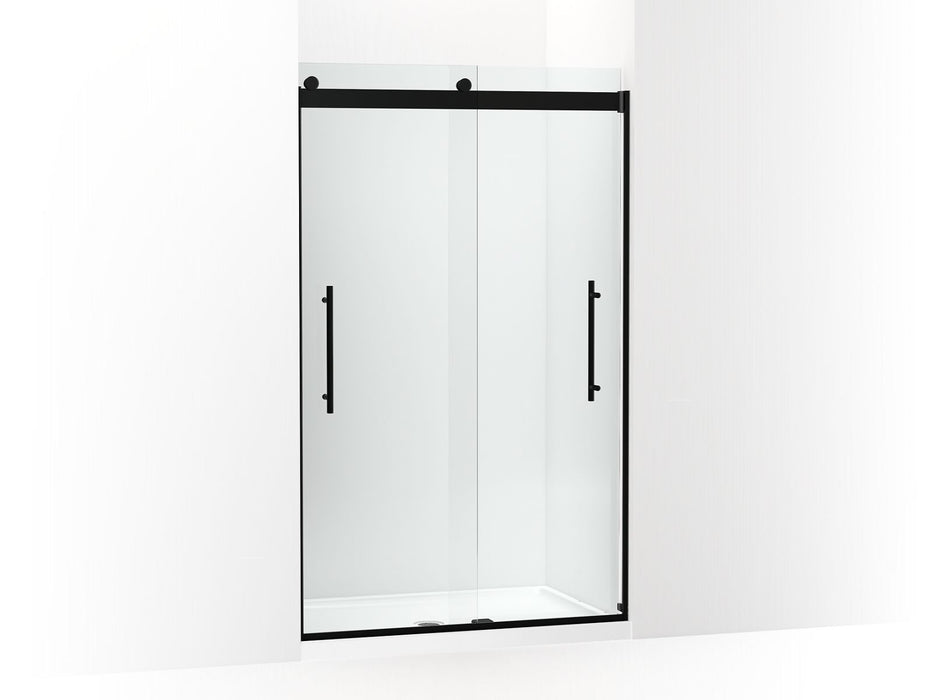 KOHLER K-702421-L Levity Plus Frameless sliding shower door, 77-9/16" H x 44-5/8 - 47-5/8" W, with 5/16"-thick Crystal...