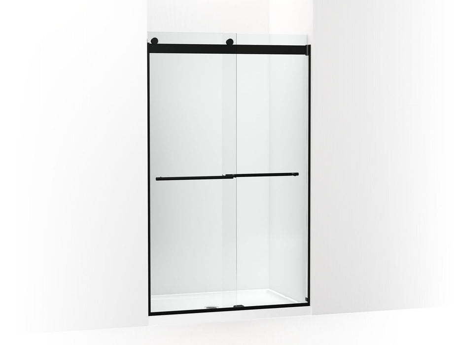 KOHLER K-702422-L Levity Plus Frameless sliding shower door, 77-9/16" H x 44-5/8 - 47-5/8" W, with 5/16"-thick Crystal...