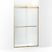 KOHLER K-702422-L Levity Plus Frameless sliding shower door, 77-9/16" H x 44-5/8 - 47-5/8" W, with 5/16"-thick Crystal...
