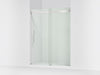 KOHLER K-702423-L Levity Plus Frameless sliding shower door, 77-9/16" H x 56-5/8 - 59-5/8" W, with 5/16"-thick Crystal...