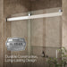 KOHLER K-702423-L Levity Plus Frameless sliding shower door, 77-9/16" H x 56-5/8 - 59-5/8" W, with 5/16"-thick Crystal...