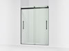 KOHLER K-702423-L Levity Plus Frameless sliding shower door, 77-9/16" H x 56-5/8 - 59-5/8" W, with 5/16"-thick Crystal...