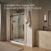 KOHLER K-702423-L Levity Plus Frameless sliding shower door, 77-9/16" H x 56-5/8 - 59-5/8" W, with 5/16"-thick Crystal...
