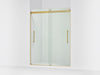 KOHLER K-702423-L Levity Plus Frameless sliding shower door, 77-9/16" H x 56-5/8 - 59-5/8" W, with 5/16"-thick Crystal...
