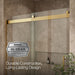 KOHLER K-702423-L Levity Plus Frameless sliding shower door, 77-9/16" H x 56-5/8 - 59-5/8" W, with 5/16"-thick Crystal...