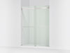 KOHLER K-702424-L Levity Plus Frameless sliding shower door, 77-9/16" H x 56-5/8 - 59-5/8" W, with 5/16"-thick Crystal...