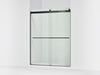 KOHLER K-702424-L Levity Plus Frameless sliding shower door, 77-9/16" H x 56-5/8 - 59-5/8" W, with 5/16"-thick Crystal...