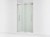 KOHLER K-702427-L Levity Plus Frameless sliding shower door, 81-5/8" H x 44-5/8 - 47-5/8" W, with 3/8"-thick Crystal...