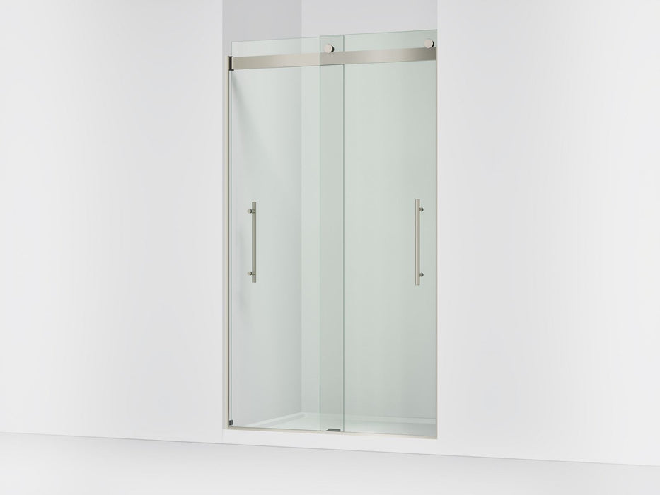 KOHLER K-702427-L Levity Plus Frameless sliding shower door, 81-5/8" H x 44-5/8 - 47-5/8" W, with 3/8"-thick Crystal...