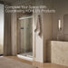 KOHLER K-702427-L Levity Plus Frameless sliding shower door, 81-5/8" H x 44-5/8 - 47-5/8" W, with 3/8"-thick Crystal...