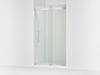 KOHLER K-702427-L Levity Plus Frameless sliding shower door, 81-5/8" H x 44-5/8 - 47-5/8" W, with 3/8"-thick Crystal...