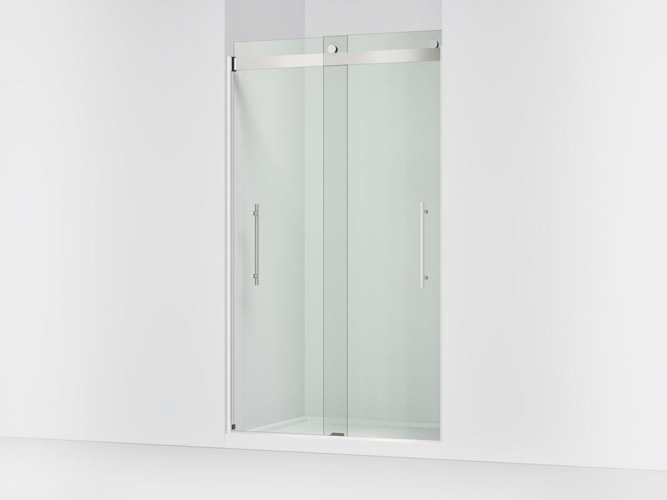 KOHLER K-702427-L Levity Plus Frameless sliding shower door, 81-5/8" H x 44-5/8 - 47-5/8" W, with 3/8"-thick Crystal...