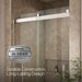 KOHLER K-702427-L Levity Plus Frameless sliding shower door, 81-5/8" H x 44-5/8 - 47-5/8" W, with 3/8"-thick Crystal...